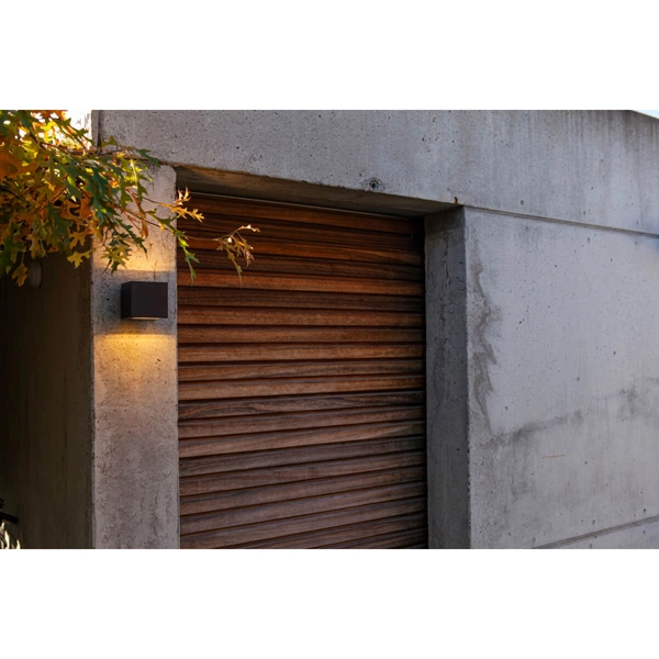 Kinkiet LAMPA ścienna GEMINI 5189125012 Lutec metalowa OPRAWA elewacyjna LED 9W 3000K kostka zewnętrzna IP54 czarna