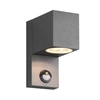 Elewacyjna lampa z czujnikiem ruchu ORVIE DL142214269 IP44 antracyt