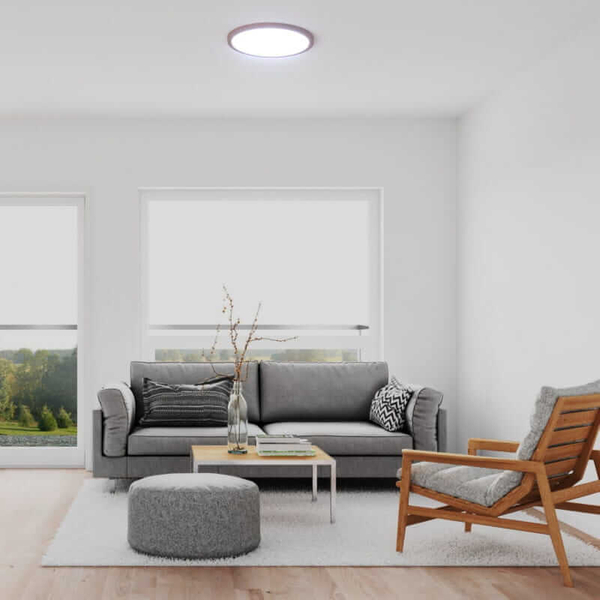 Plafon Maze ABR-PLO-OCED-40W Abruzzo LED 40W 3000-6000K drewniany biały