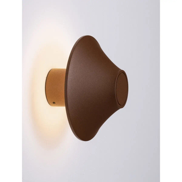 Nowoczesny ścienny kinkiet QUERILO LE75187 LED 11W 3000K IP54 rdzawy