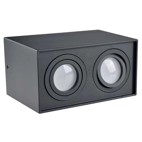 LAMPA sufitowa HADAR Q2 313140 Polux metalowa OPRAWA prostokątna plafon regulowany czarny