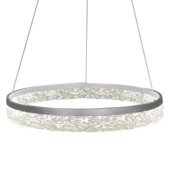 Glamour wiszący żyrandol Gala ML2242 LED 25W 4000K do salonu srebrny