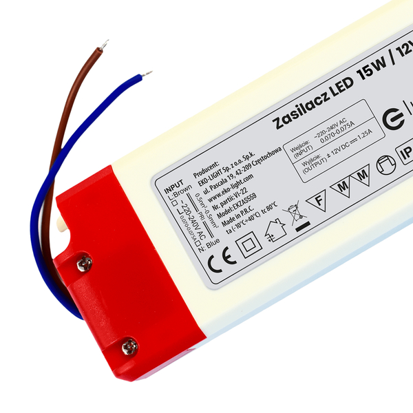 Zasilacz LED EKZAS559 Ekolight 15W IP20