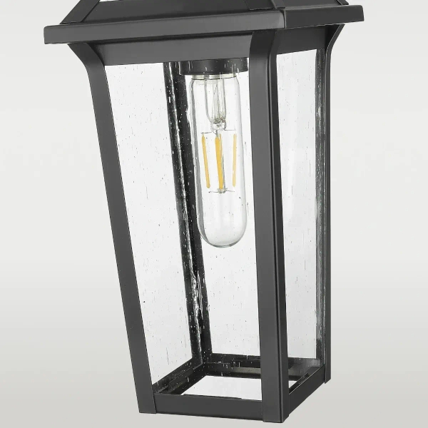 Wisząca lampa salonowa Zurich P01623BK Cosmolight metal IP23 szkło czarny