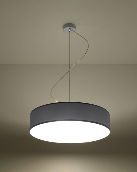 Okrągła lampa podwieszana ARENA 45 SL.0119 Sollux zwis szary