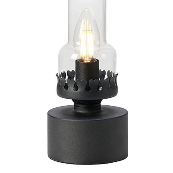 Metalowa lampa stołowa Kandella 108786 Markslojd czarny przezroczysty