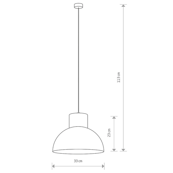 Industrialna LAMPA wisząca WORKS 6510 Nowodvorski metalowa OPRAWA kuchenna ZWIS high bay nad wyspę kopuła szara