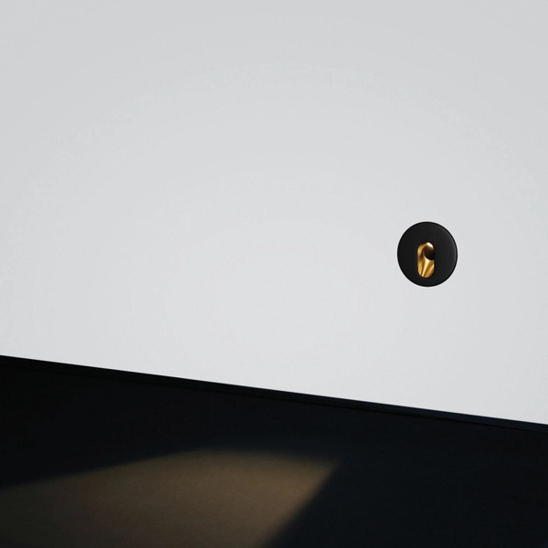 Ledowa oprawa schodowa Lesel 002 100201103 Elkim 1W 3000K czarna