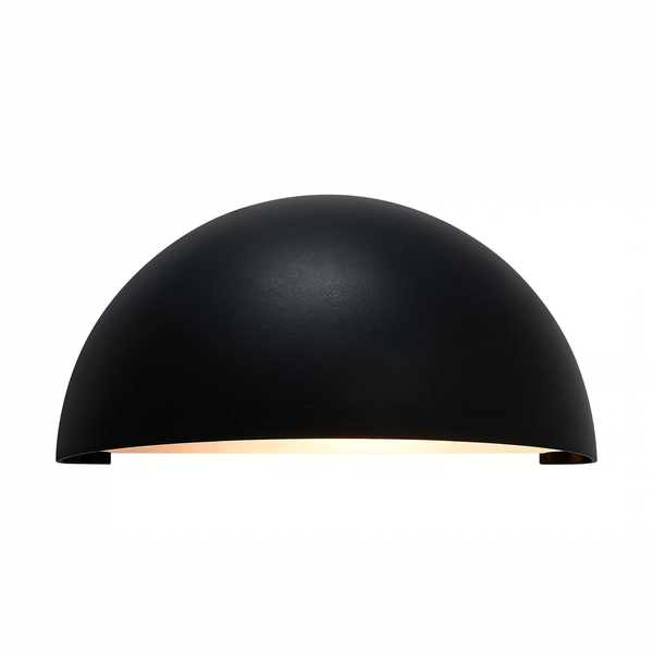 Półokrągła lampa ścienna SCOR 2320731003 IP44 zewnętrzna czarny