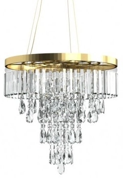 Żyrandol pałacowy wiszący Kalabria AZ4905 przezroczysty