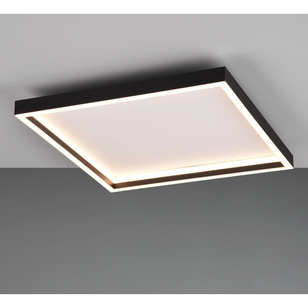 Kwadratowy plafon sufitowy Rotonda R64502932 RL Light LED 20W 3000K czarna