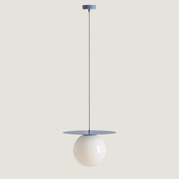 Jadalniana lampa wisząca Loop 1125G16_L Aldex molekułowa niebieski