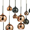 Jadalniana lampa wisząca Aurelia AUR6264 Dar Lighting chrom czarny brąz