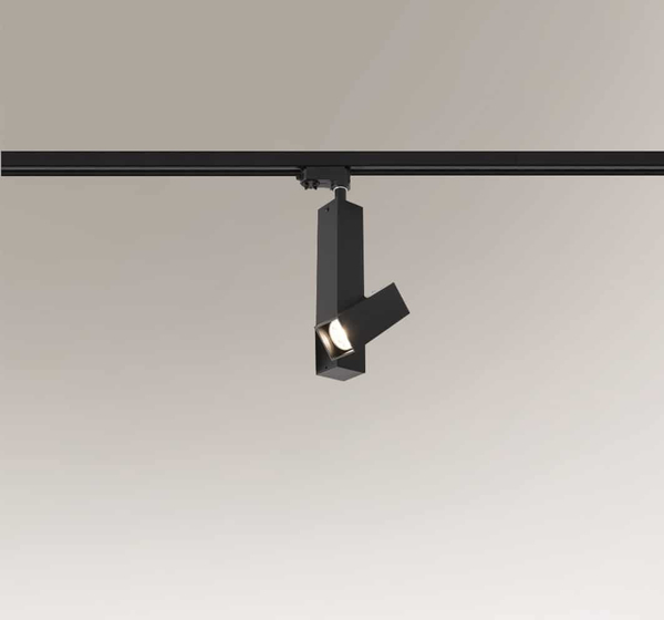 Industrialna LAMPA sufitowa MITSUMA 7992 Shilo prostokątna OPRAWA do systemu szynowego czarny