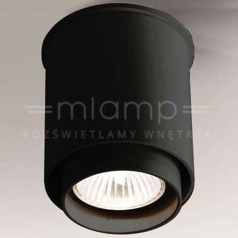 Spot LAMPA sufitowa IGA 1115 Shilo natynkowa OPRAWA metalowa downlight tuba czarna