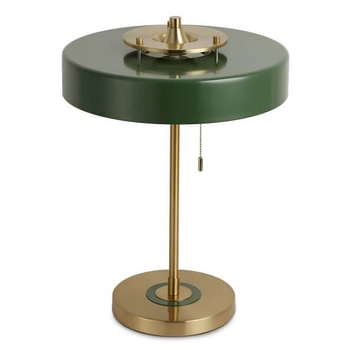 Sypialniana lampka nocna Banquero ABR-BAQUERO Abruzzo owalna zielona