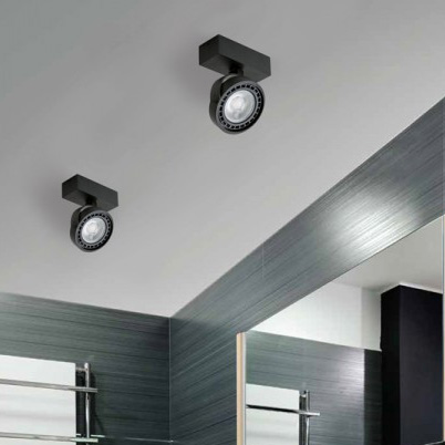 Sufitowa lampa reflektorek AZ1365 JERRY 1 metalowa regulowany spot czarny