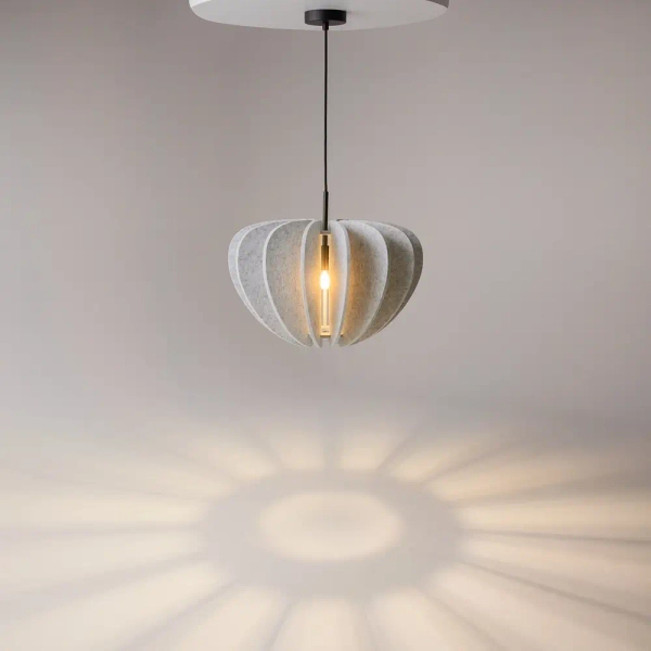 Salonowa lampa wisząca Cambio MOD398PL-01S do sypialni nad stół szara