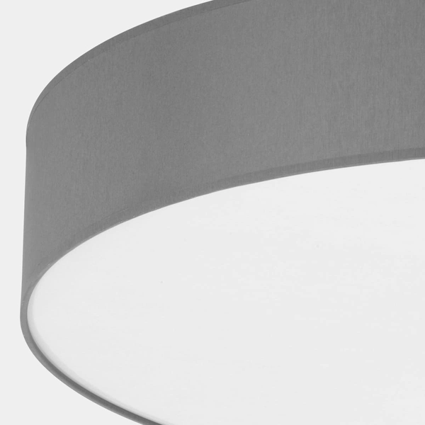 Plafon okrągły salonowy Rondo 2725 TK Lighting tkanina biały grafitowy