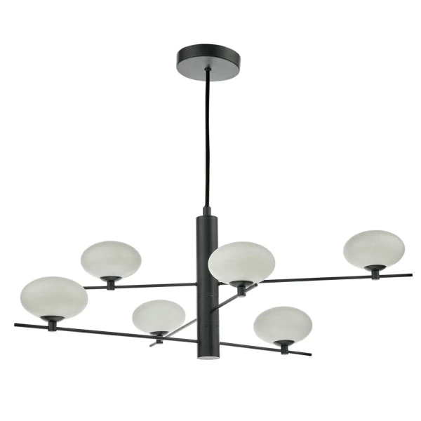 Molekułowa lampa wisząca Jasper JAS0622 kule białe czarne