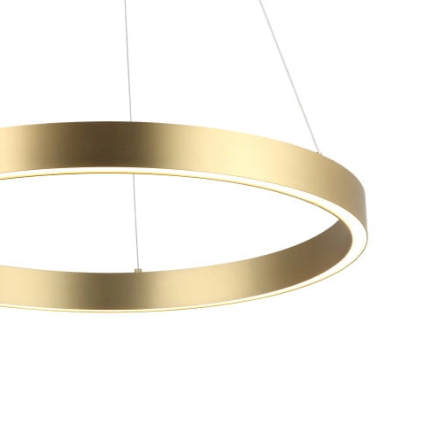 Wisząca lampa LED Midway LP-033/1P Light Prestige do salonu 3000K 35W złota