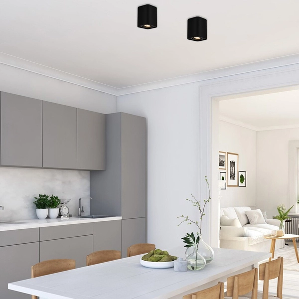 Tuba do sypialni Kobald 2049 punktowy downlight czarny z regulacją