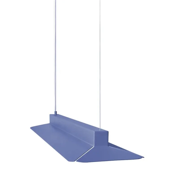 Wisząca lampa YOTTSU YOB699P02 niebieska metalowa LED 19,2W 3000K nad wyspę do jadalni