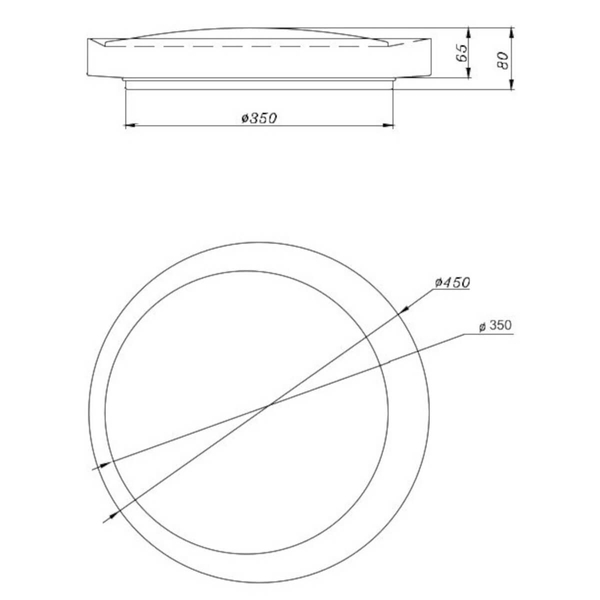 Plafon kuchenny Aleta R64611179 RL Light LED 24W 2700-6500K złoty biały