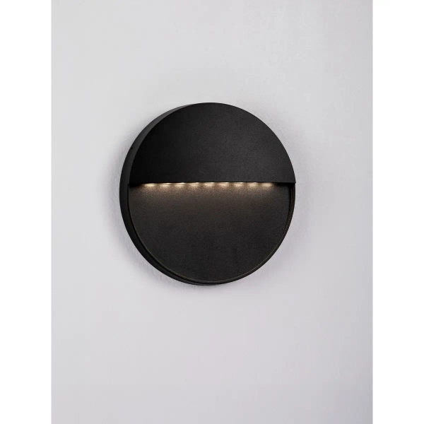 Metalowy kinkiet ścienny do ogrodu FRAVONO LE75293 LED 5W 3000K IP54 czarny