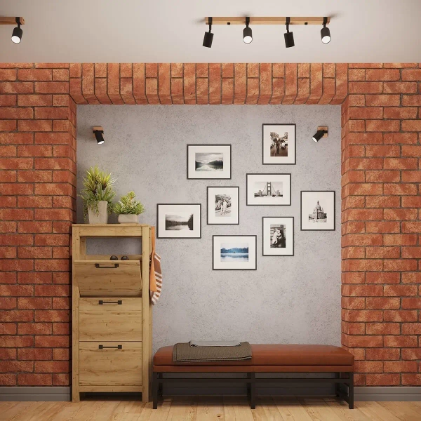 Plafon sufitowy Fager SL.1344 Sollux podwójny drewniany czarny