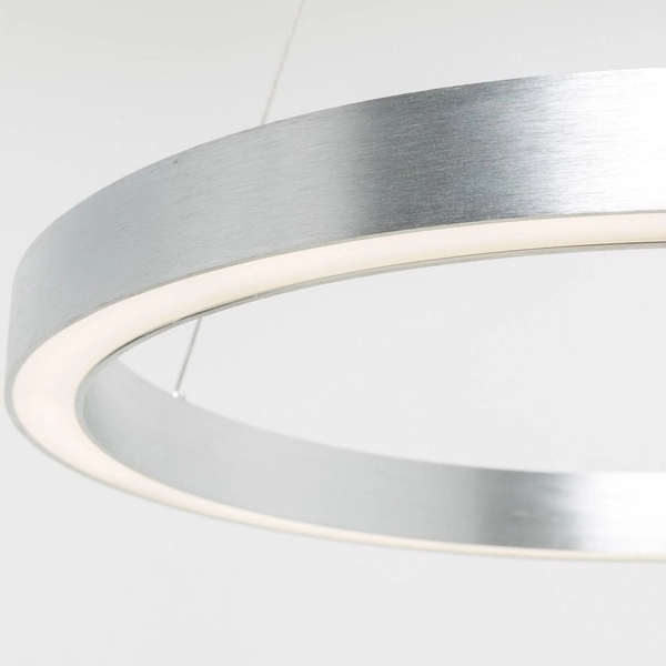 Okrągła lampa wisząca CARLO PL200910-500-SL LED 40W 4000K srebrny