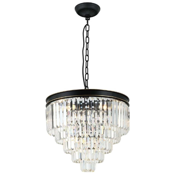Żyrandol LAMPA wisząca Artico Orlicki Design kryształowa OPRAWA okrągły zwis na łańcuchu glamour crystal przezroczysty