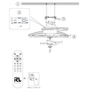 Sufitowa lampa z wentylatorem Umea R67252131 LED 38W 2700-6500K biała