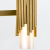 Metalowa lampa wisząca Marvela MARVELE8-AB-OPAL tubki mosiądz