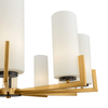Zwisowa lampa Fortano MOD089PL-10BS szklana mosiądz
