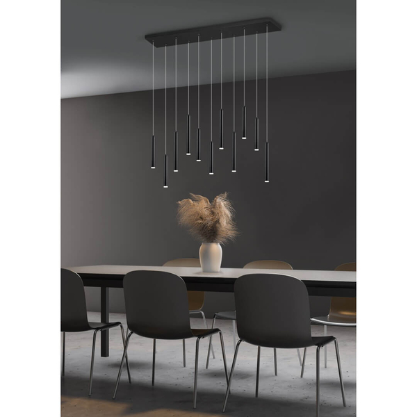 Wisząca lampa nad wyspę TUBULAR 321611132 Trio LED 2,5W 3000K czarny