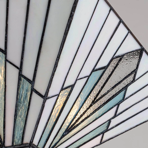 Witrażowa lampa wisząca Alderley TF-ALDERLEY-F-P Elstead szklana multikolor