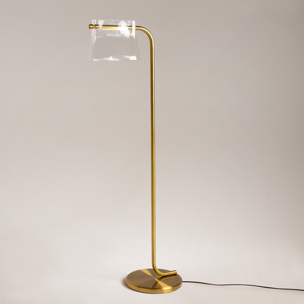 Stojąca lampa Cabaret MOD170FL-L8BS3K LED 8W 3000K mosiądz przezroczysty