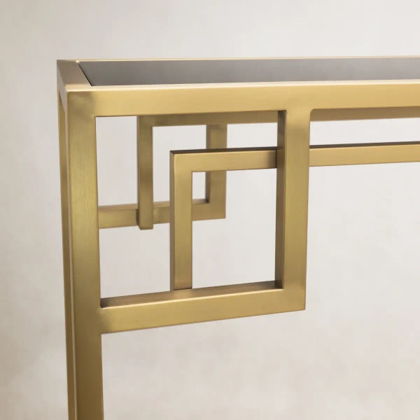 Kwadratowy stolik Astoria AS-C1620BR Cosmolight czarny złoty