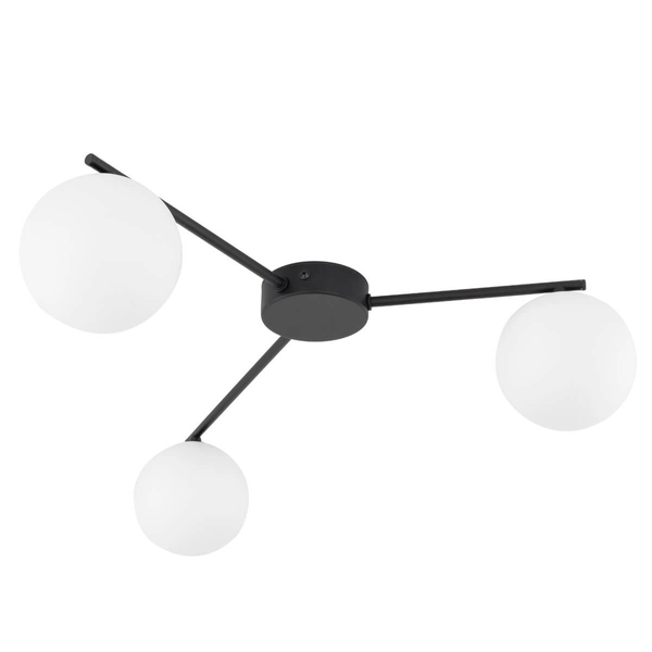 Sufitowa lampa do sypialni Elton 10261 bańki balls czarna biała