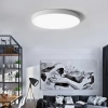 Okrągły plafon do salonu Abigali-MD1001-30-BW-W LED 20W 3000K biały