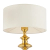 Stołowa lampka z abażurem ABU DHABI złoty błyszczący 1xE27 nocna tkaninowa T01804AU-WH