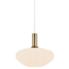 Szklana lampa wisząca do jadalni Alton 48973001 biały złoty