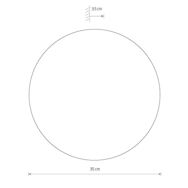Lampa ścienna Ring 11291 Nowodvorski LED 13W 3000K do salonu drewniana