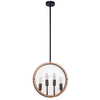 LAMPA wisząca ARETE 312907 Polux rustykalna OPRAWA okrągła ZWIS świecznikowy złoty czarny
