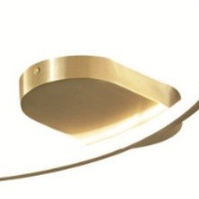 Okrągły plafon CGELYPTC metalowy pierścień LED 25W 3000K mosiądz