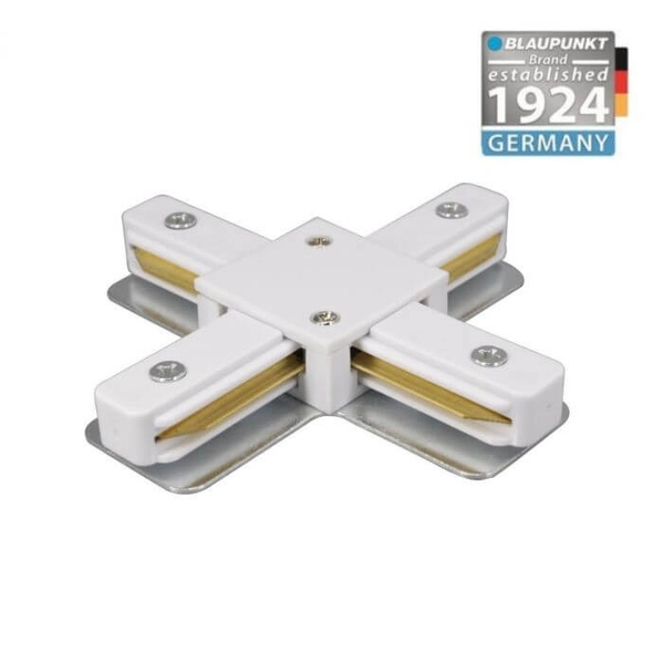 Krzyżowy ŁĄCZNIK VISION KX1W do 1-fazowego systemu szynowego biały