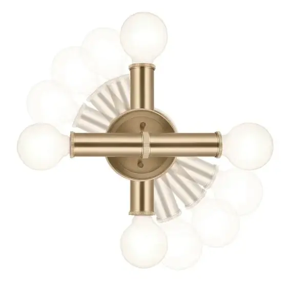 Ścienny kinkiet Torche QN-TORCHE-2W-CPZ LED 3W 3000K IP44 brąz szampański