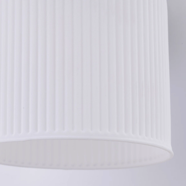 Naścienny nocny kinkiet Sophia Cognac 11587 na wysięgniku biały