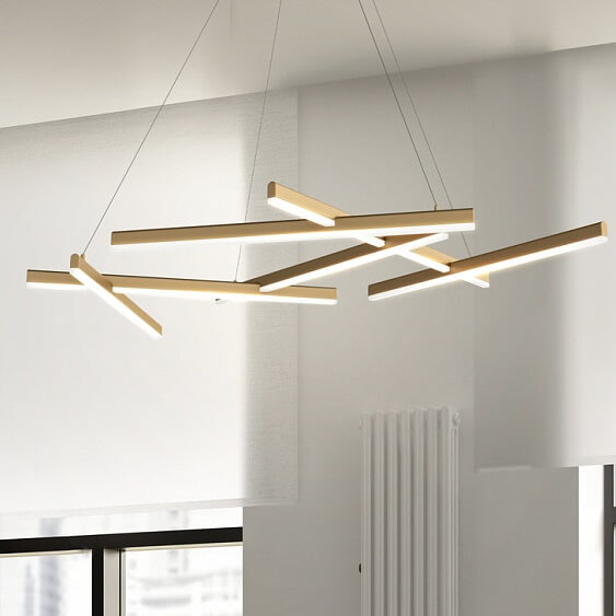 Lampa wisząca Line MOD016PL-L75MG3K LED 79W 3000K metal złota